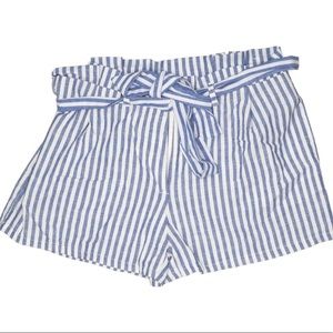 Blue Striped Shorts